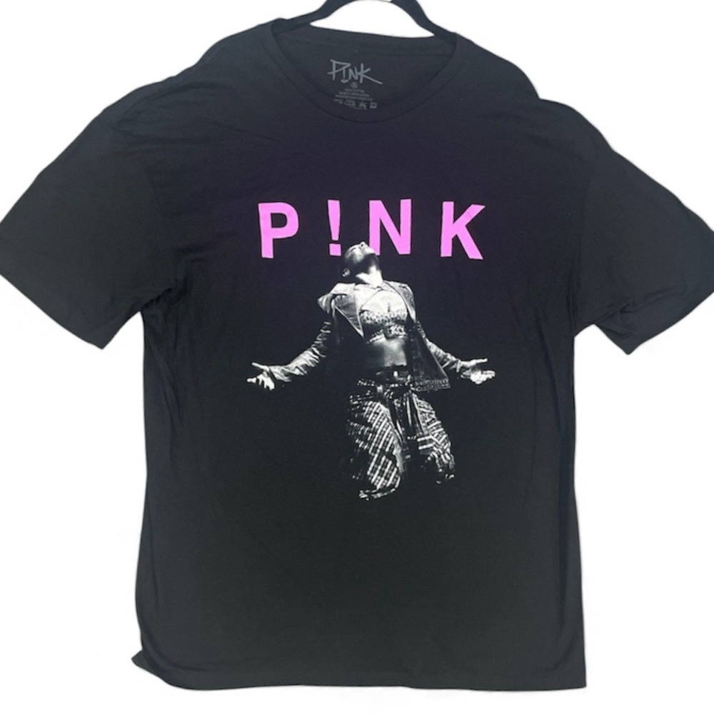 P!NK Trustfall Tour 2023 Concert T-Shirt Black Graphic Tee XL
